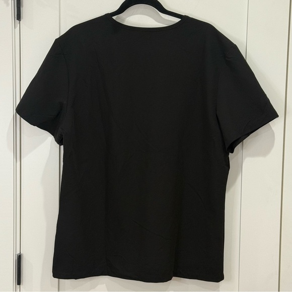 Figs Leon Three Pocket Scrub Top Short Sleeve V Neck Black XL Mens Healthcare - Picture 7 of 11